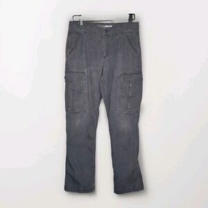 Carhartt Cargo Pants Mens 31x30 Gray Relaxed Fit Cotton Stretch Canvas Flex